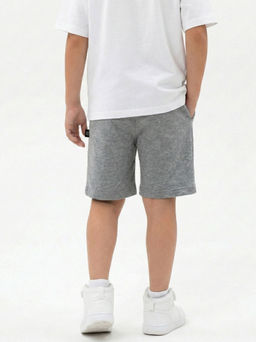 Шорты трикотажные 22-4597 темно-серый меланж