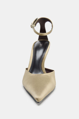 SATIN HIGH-HEEL SHOES WITH STRAP - Zara фото 19