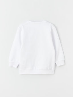 Bisiklet Yaka Uzun Kollu Atat?rk Bask?l? Erkek Bebek Sweatshirt