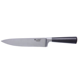 Набор ножей "SHEF" 6предметов (5ножей+подставка), черная ручка