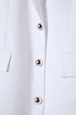 TRENDYOLMILLA Lacivert Fitted Gabardin Dugme Detayl? Dokuma Blazer Ceket TWOSS25BC00006 фото 7