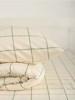 Постельное бельё 1.5-спальное «Этель. Новогодняя клетка», бязь