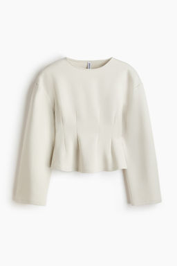 Top interlock con cintura entallada