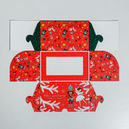 Цена за 5 шт. Коробка для капкейков «Новый год: Щелкунчик» 10×16×10 см