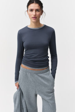 Camiseta de microfibra de manga larga - H&m фото 3