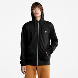 Толстовка Timberland TFO Sweatshirt Oyster River Brand Carrier Loopback Full Zip Hoodie Regular черная  фото 2