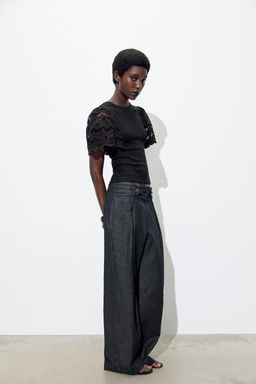 TANK TOP WITH SLEEVE EMBROIDERY - Zara фото 11