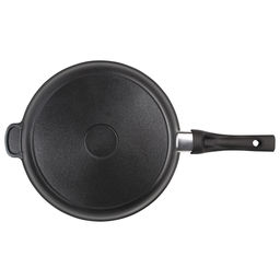 Сковорода-гриль с тефлоновым покрытием д28см Классик, h7см, s0,4см, ручка из термостойкого пластика (Россия) - Домашняя мода фото 3