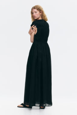 Vestido de ramio con tiras de enlazar - H&m фото 6
