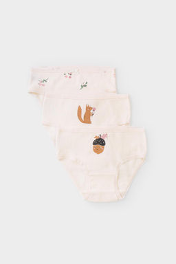 К 1909-3уп/сливки,ягодная полянка Ал набор трусы для дев