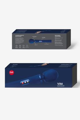 Вибромассажер Fun Factory VIM VIBRATING WAND, силикон, синий, 31,3 см  фото 5
