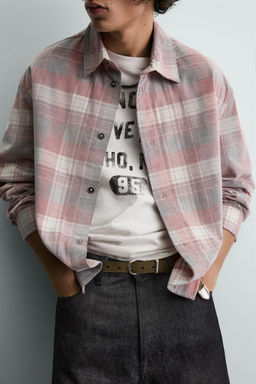 CORDUROY CHECK SHIRT - Zara фото 13