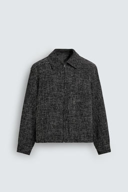 ZIP-UP TEXTURED OVERSHIRT - Zara фото 7