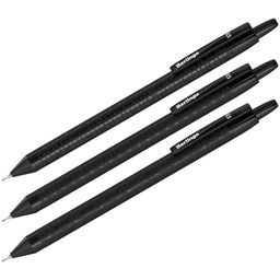 Карандаш автомат. Berlingo "Doubleblack" 0,5мм, с ластиком (BSk_12130) корпус черный с рисунком, в ассорт.