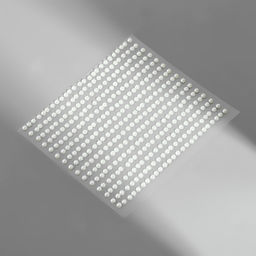 Цена за 5 шт. Жемчуг самоклеящийся, d = 3 мм, 15 полос на листе, цвет белый