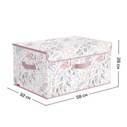 VAL BL-BOX-DDL Короб стеллажный с откидной стенкой, с крышкой, 58*32*28 см, BOTANIC LILAC, шт - Valiant фото 3