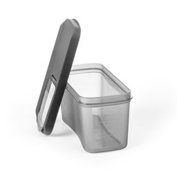 Цена за 2 шт. Емкость для сыпучих продуктов "Лайн" 1л (графитовый) М9002