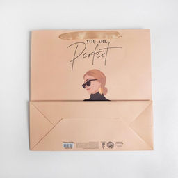 Пакет ламинированный квадратный You are perfect, 30 30 12 см - Дарите счастье фото 4