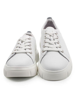 03-YD271-1 WHITE Полуботинки спортивные женские (натуральная кожа)