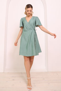 Платье на запах с юбкой-солнце - Looklikecat фото 3