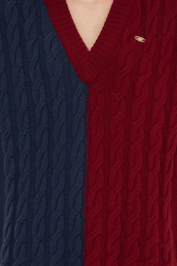 U. S. Polo Assn Женский темно-синий свитер с v-образным вырезом - U.s. polo assn фото 12