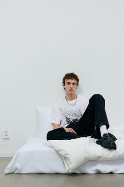 Camiseta con motivo estampado Loose Fit