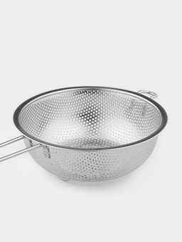 Дуршлаг Доляна «Марко», d=19 см, 37.5×19.5×7 см, длинная ручка, нержавеющая сталь, хромированный