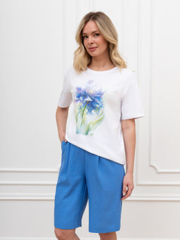 Шорты Сибелла-3 из вискозы со льном - Виотекс фото 67