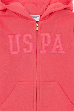 K_z _ocuk Pembe Basic Sweatshirt Sepette S_rpriz _ndirim - U.s. polo assn фото 3