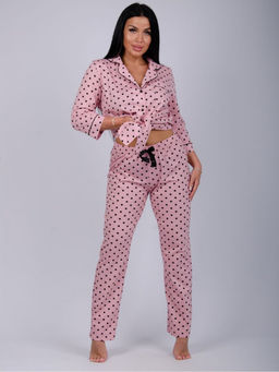 Пижама " Классика" горох, трикотаж