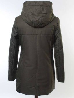 902 GRAY/GREEN Куртка зимняя облегченная женская (холлоффайбер 150 гр., искусственная дубленка) - Fashion фото 5