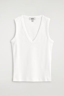 CAMISETA DE TIRANTES DE ALGOD?N CON CUELLO DE PICO - H&m фото 3