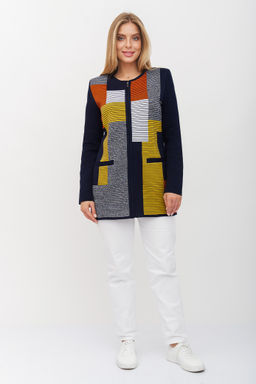 Жакет Д 2649/сине-терракотовый (2130) - Текстильная мануфактура фото 9