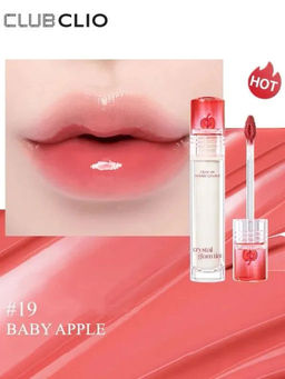 687399 Clio Crystal Glam Tint 19 Baby Apple 3.4g,Глянцевый тин для губ в оттенке 19 Baby Apple 3,4 г