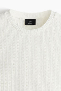Camiseta efecto crochet Regular Fit - H&m фото 2