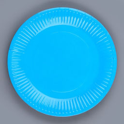 Тарелка бумажная, однотонная, 18 см, в наборе 10 шт., цвет голубой - Страна карнавалия фото 2