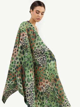 Большой, мягкий, тонкий и очень нежный двусторонний палантин с рисунком. - Tantino фото 4