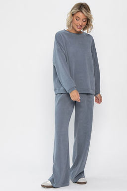 Костюм трикотажный Августа ХИТ (светло-серый) К14347-5М