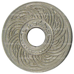 Монета 10 сатангов 1921 года Таиланд