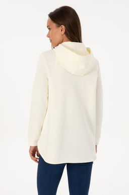 Kad_n BEYAZ Basic Sweatshirt Sepette S_rpriz _ndirim - U.s. polo assn фото 5