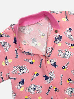 Комбинезон супрем с коротким рукавом, арт.C-KB155-SU, цвет розовый - Мамин малыш фото 3