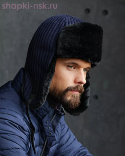 F 474 Ушанка мужская искуственный мех (60-61)