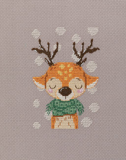 Klart набор для вышивания 8-562 Олень в шарфике 11.5 х 11.5 см