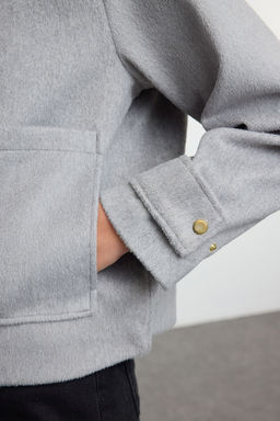 TRENDYOLMILLA Vizon Oversize Kal?p Kase Ince Ceket Mont TWOAW25MO00084  фото 4