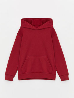 Basic Uzun Kollu Erkek ?ocuk Hoodie - Waikiki фото 3