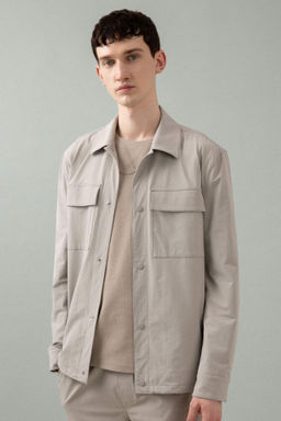 Regular Fit Polo Yaka C?tc?t Kapamal? Cepli Gomlek Ceket - Defacto фото 6