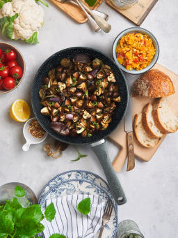 Сковорода Байкал Природные минералы, несъемная ручка, 22 см - Нева металл посуда фото 5