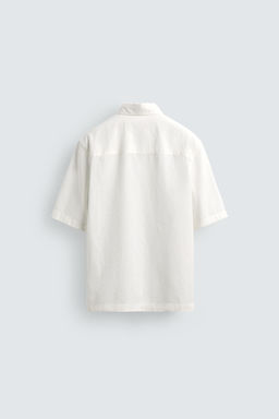 CAMISA JACQUARD ESTRUCTURA / Blanco - Zara фото 8