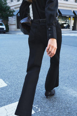 ZW COLLECTION BOOTCUT MID-WAIST JEANS - Zara фото 3