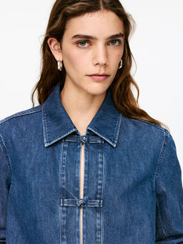Camisa de sarga de denim - H&m фото 4
